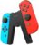 JINGDU Switch Joy-Con Charging Grip Compatible with Nintendo Switch & OLED Model, Play While Charging, Portable V-Shaped Switch Joy-Con Controller Charger with Indicators, Black