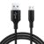 SmallSpark PS4/Xbox Controller Charging Cable for Playstation 4, PS4 Pro, PS4 Slim, Controllers, Xbox One X/S, One Elite Controllers, 10ft Nylon Braided Cord, Black