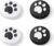 Switch Joycon Thumb Grip Caps, Cute Cat Paw Silicone Joystick Cover for Switch/OLED/Switch Lite, Analog Stick Grips Button Covers for Switch, Black 4 Pack