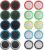 20Pieces Analog Stick Joystick Controller Performance Thumb Grips Compatible with PS5, PS4, Xbox One, Xbox Series X/S Controller Joystick Grips