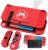 oqpa for Nintendo Switch Case Cute Kawaii Cartoon Design Cover, Fun Funny Switch Game Shell for Girls Kids Screen Protector Glass + TPU Soft Cases for Nintendo Switch (Red M)