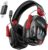 Wireless Gaming Headset 2.4GHz USB & Type-C Gaming Headphones for PC, PS4, PS5, Switch, Bluetooth 5.3 Gaming Headset with Detachable Noise Cancelling Microphone