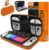 Orzly Carry Case Compatible with Nintendo Switch and New Switch OLED Console -Protective Hard Portable Travel Carry Case Shell Pouch with Pockets for Accessories and Games